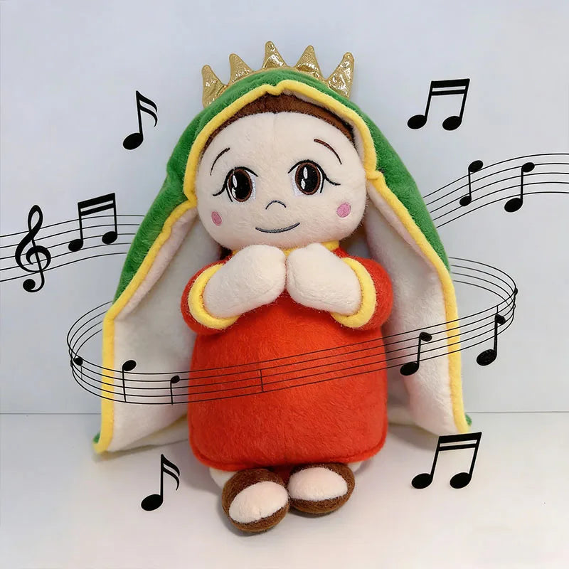 2026 Breathing Jesus Virgin Mary Soothe Plush Toy Kids Soft Soothing Jesus Plushies Comforting Jesus Heart Toy Easter Gifts Vue