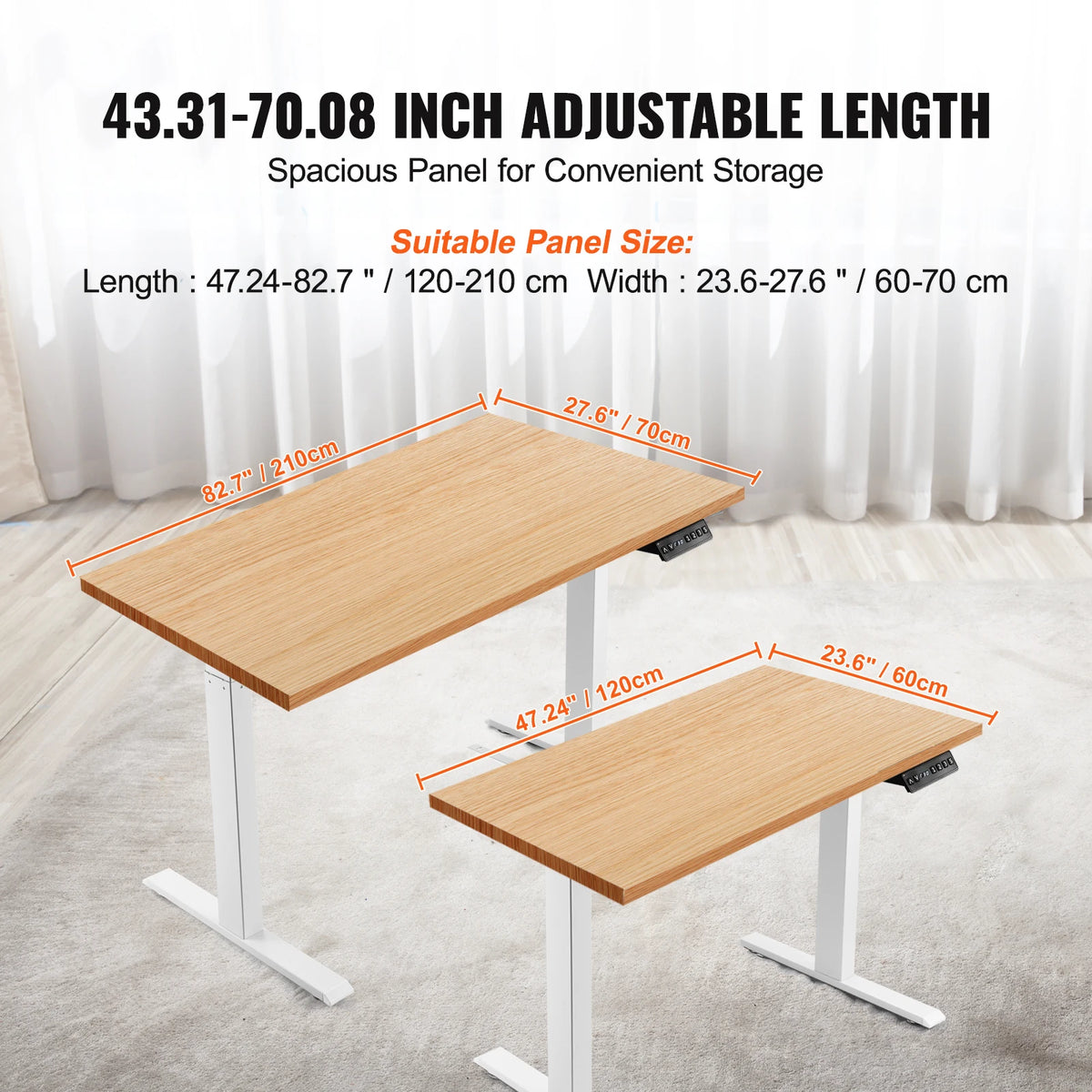 Electric Standing Desk Frame – Adjustable Height Ergonomic Legs Standing Desk Frame Vue