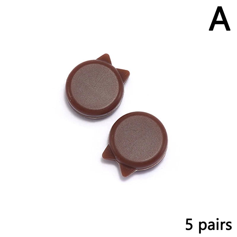 5 Pairs Silicone Glasses Ear Grip Cute Sports Eyeglasses Ear Hook Silicone Anti Slip Eyewear Temple Tips Sleeve Retainer Holder Vue A Brown