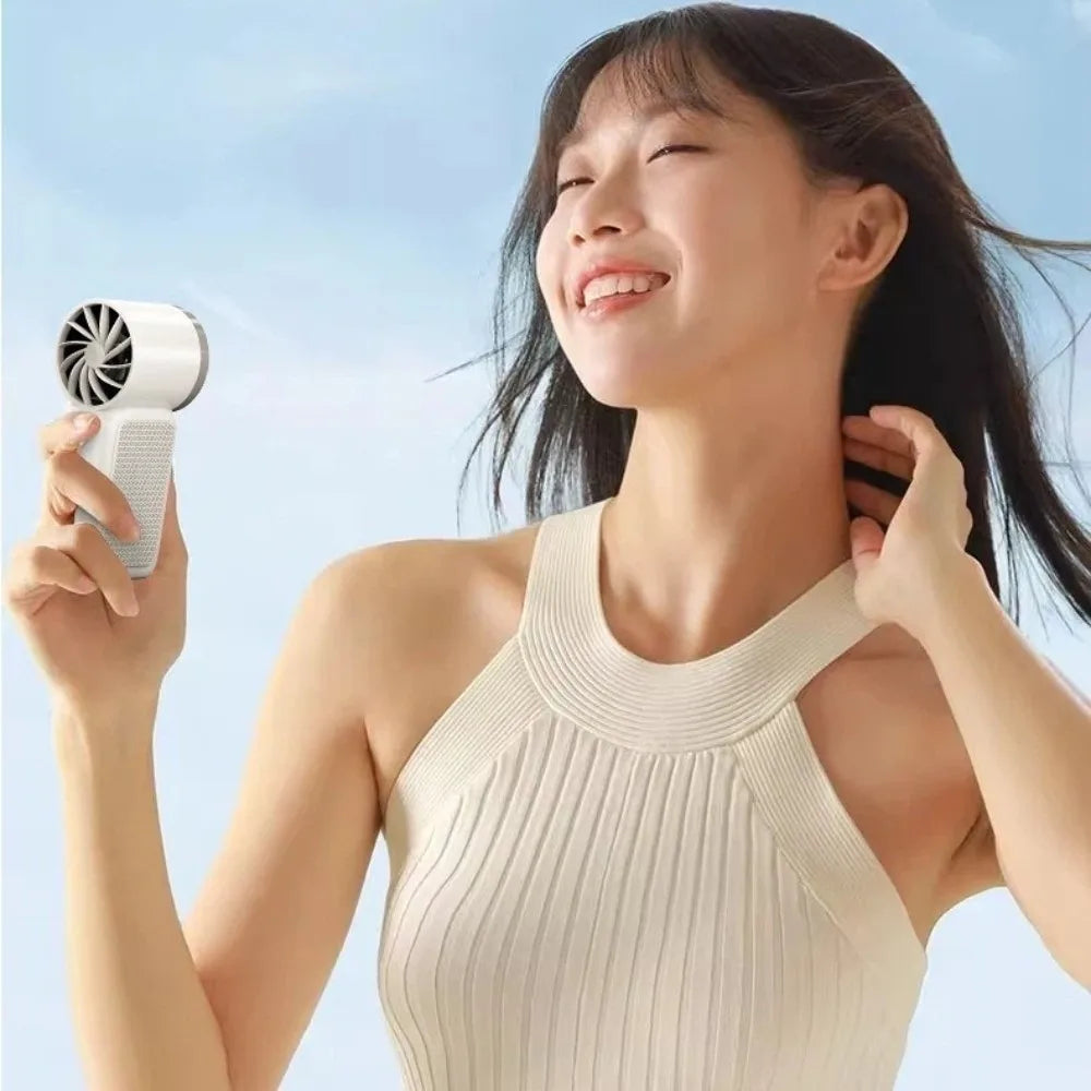 Speed Mini Handheld Fan 100 Adjustable Settings LED Display Desk
