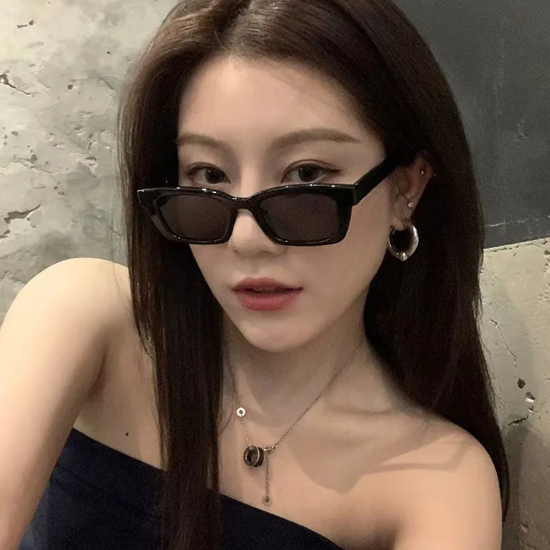Vintage Rectangle Sunglasses Unisex UV400 Retro Fashion Eyewear Fashion Sunglasses Vue