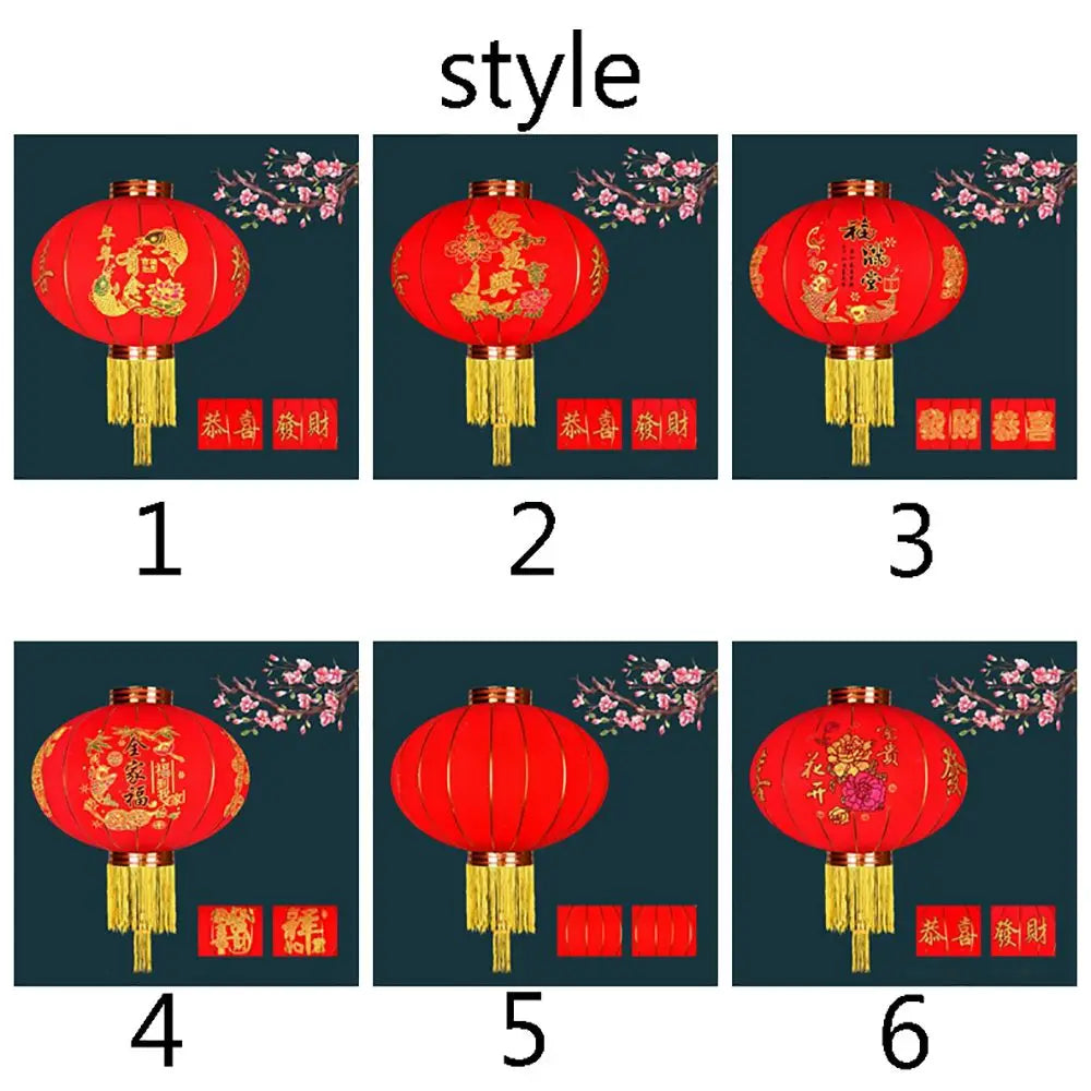 Merry for Yard,Gate Flocking Cloth Chinese Style Spring Festival Decor Spring Festival Props Festival Lantern New Year Ornament Vue