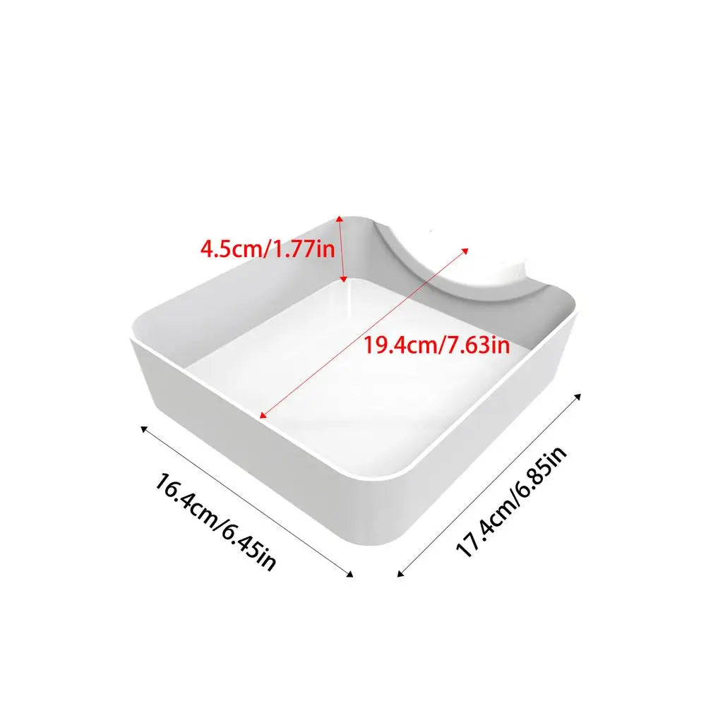 Washing Machine Drain Tray w/Reusable Lint Filter, Funnel Water Catcher for Front Load Washer, Floor Protector for Laundry Room Vue A