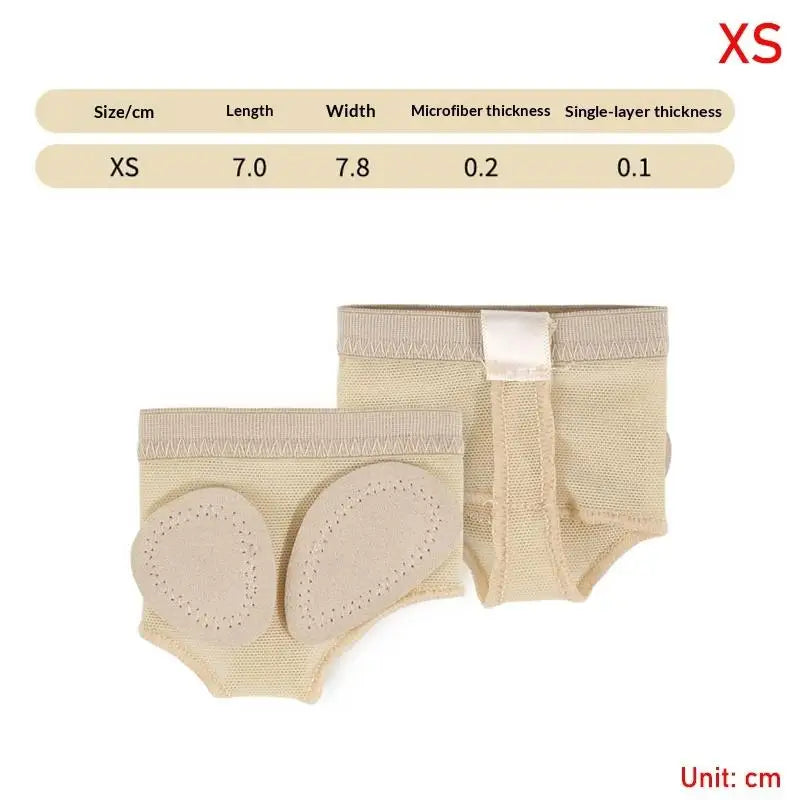 Forefoot Pad Ballet 1Pair Half Shoes Pads XSXL Toe Protection Flexible Comfort for Yoga Pilates Dancing Class Vue XS Skin color
