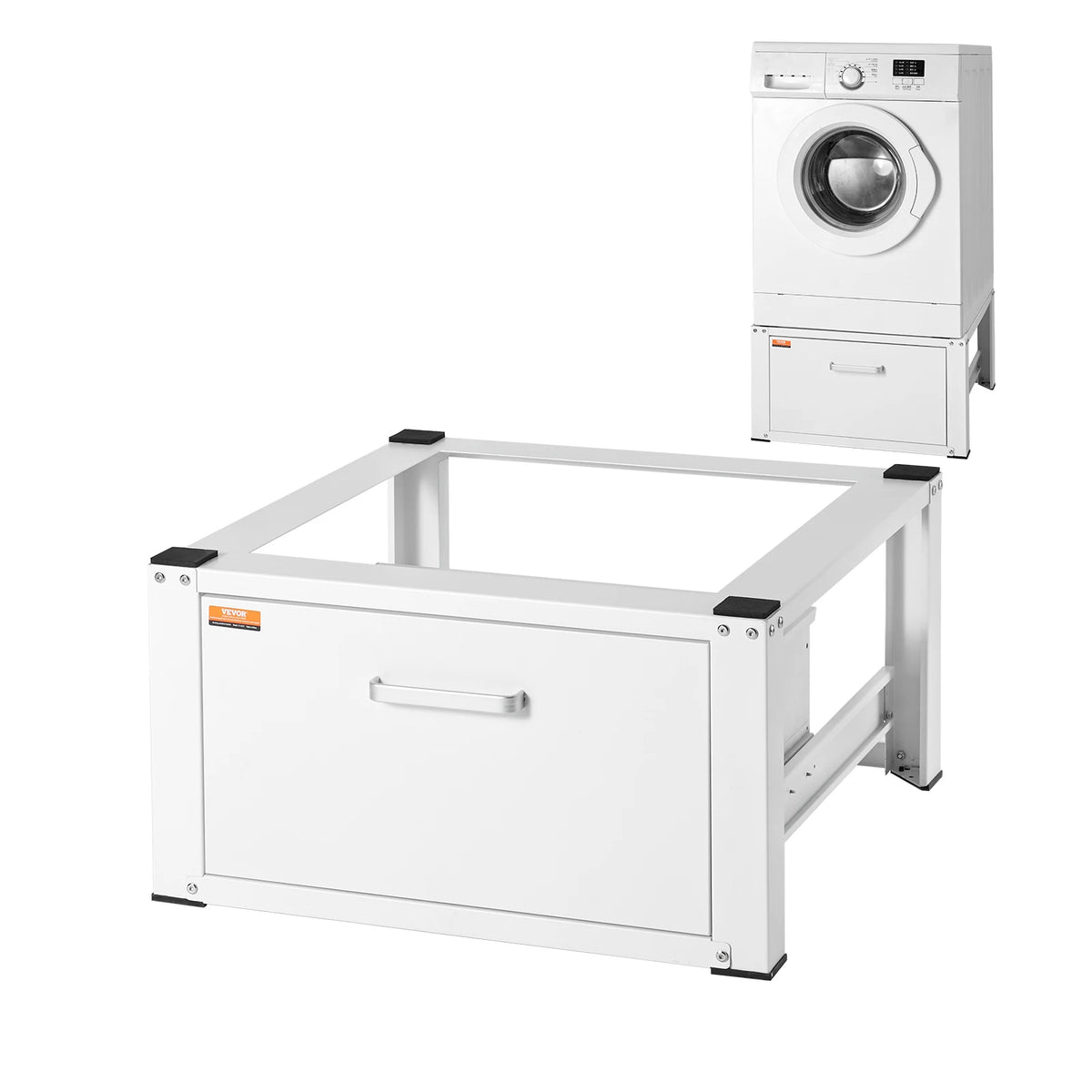 Heavy-Duty Washer & Dryer Pedestal Stand with Storage Drawer Washer Dryer Pedestal Vue