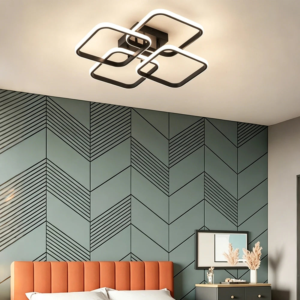 Modern LED Ceiling Lights Home Lighting Led Surface Mounted for Bedroom Living Room Corridor Light 3-color Light Aisle Vue