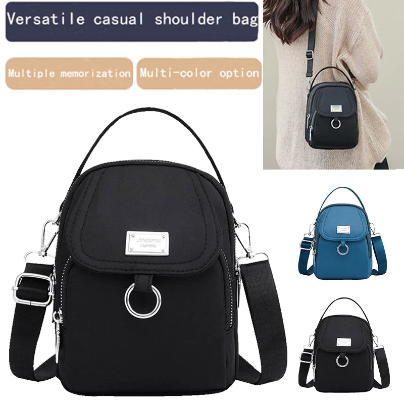 Oxford Fabric Crossbody Bag Single Shoulder Strap Suitable Both Men
