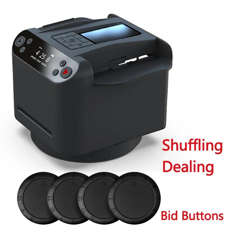 Automatic Card Shuffler & Dealer Machine 360° Rotating Poker Card Dealer Machine Vue