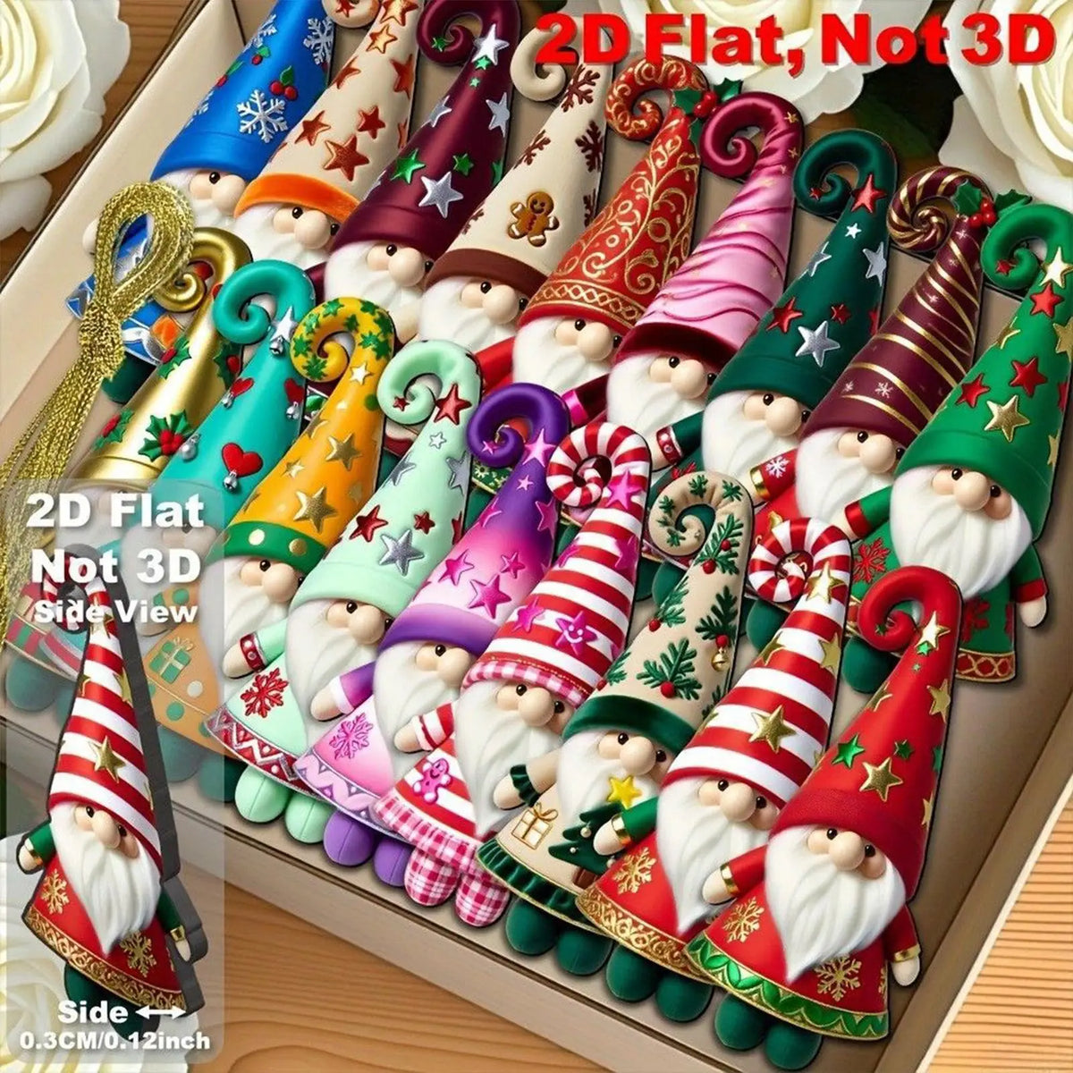 Seasonal Fall Gnomes 8 Pieces Charm Decorations Ornaments Gnomes Figurines Decor for Party New Year Outdoor Indoor Branches Vue
