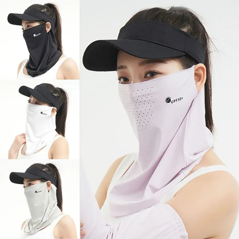 Durable UV Protection Sunscreen Face Veil Breathable Sunshade Ice Vue