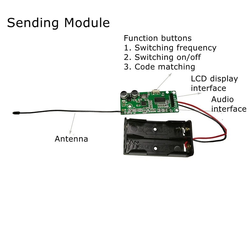 UHF High Fidelity Audio Transceiver Karaoke Wireless Dynamic Microphone Transmission Module LCD Display Vue