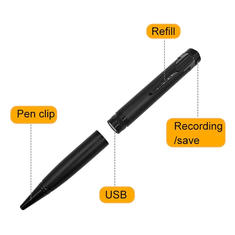 8GB-128GB Digital Voice Recorder Professional Audio Record Noise Reduce Dictaphone MP3 Player Business Meeting Recording Pen Vue