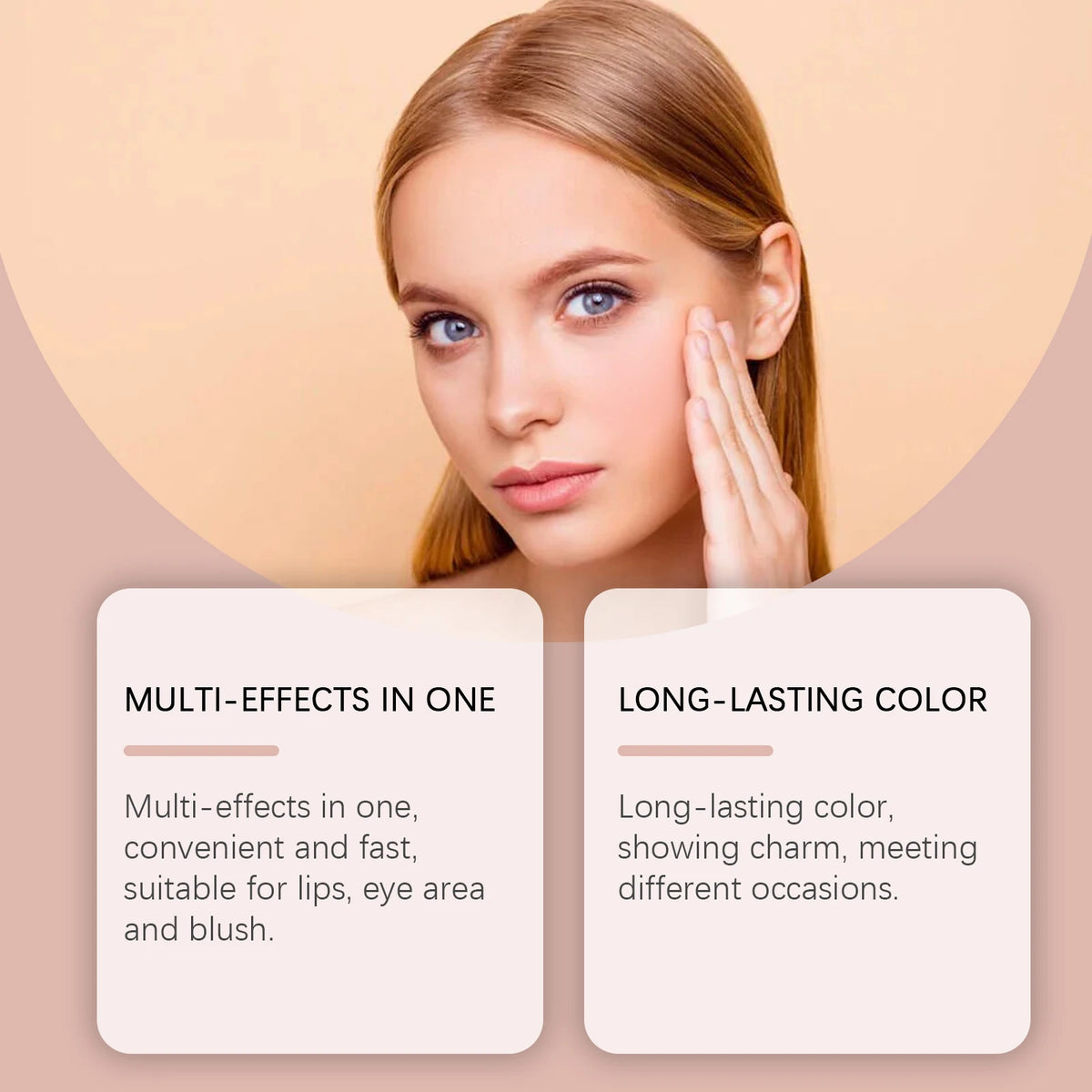 Blush Cream - Highly Pigmented, Long-Lasting, Smudge-Proof, Fine-Textured, Natural, Lightweight, Moisturizing Blush Cream Vue
