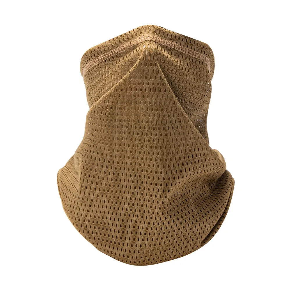 Multi-Functional Large Mesh Holes Face Towel Stretchy Fabric Neck Gaiter Quick Dry Breathable Sunshade Collar Outdoor Sports Vue 7
