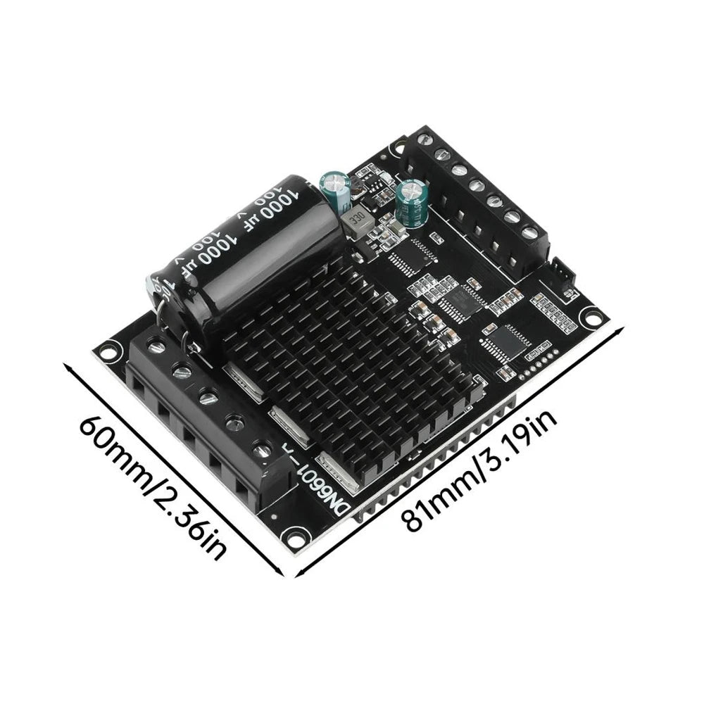 6-72V Digital Display DC Brushless Motor Driver Motor Forward and Reverse Control Set Model Aircraft/Water Pump/Fan Controller Vue