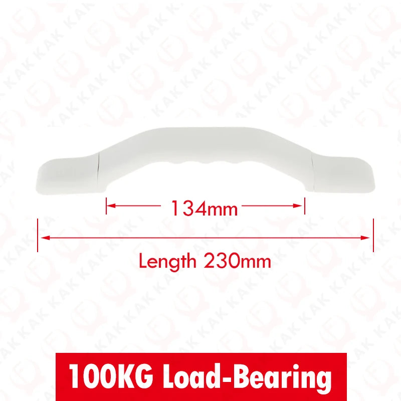 KAK RV Grab Assist Handle Nylon Plastic Bathroom Safety Grab Bars 100KG Anti-Slip Weather Resistant Entry Step Support Hardware Vue White 230mm