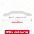 KAK RV Grab Assist Handle Nylon Plastic Bathroom Safety Grab Bars 100KG Anti-Slip Weather Resistant Entry Step Support Hardware Vue White 230mm