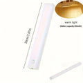 Rechargeable Magnetic LED Strip Light with Motion Sensor for RV Cabinet Wardrobe Kitchen - Wireless Night Light Vue Warm Light