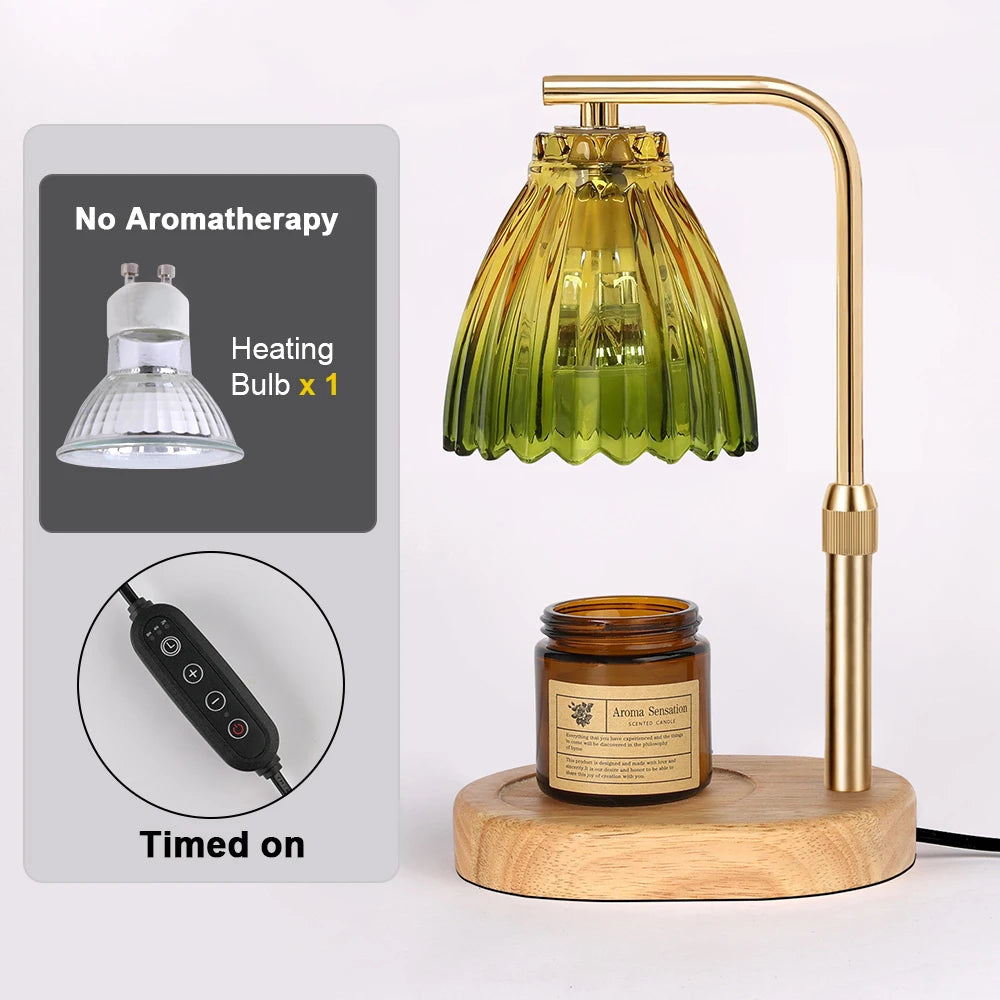 Candle Warmer Lamp Electric Timer - Candles Warming Light Height Adjustable Dimmable Warmers for Home Living Bedroom Vue LVT-01 EU Plug