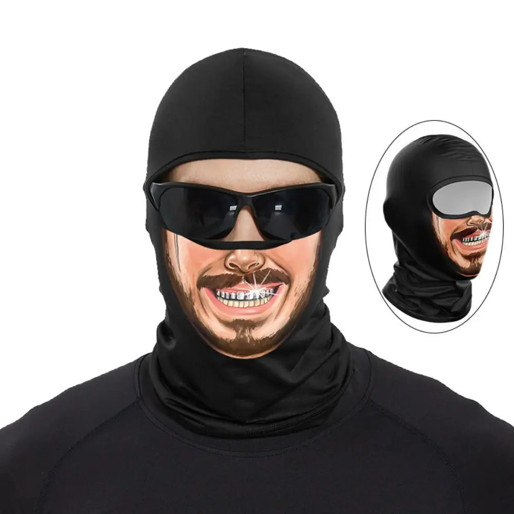 Funny Ape Mouth Skull Motorcycle Balaclava Breathable Lightweight Cycling Full Face Mask Quick Dry Sun Protection Vue Style 14
