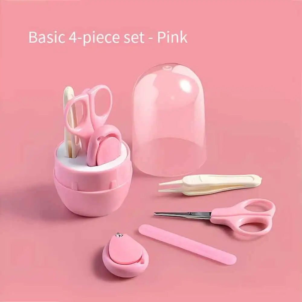 vvocci Baby Nail Care Tool Safe Portable Nail Clipper Trimmer Tweezer with Box Children Manicure Kit Newborn Baby Nail Scissor Vue