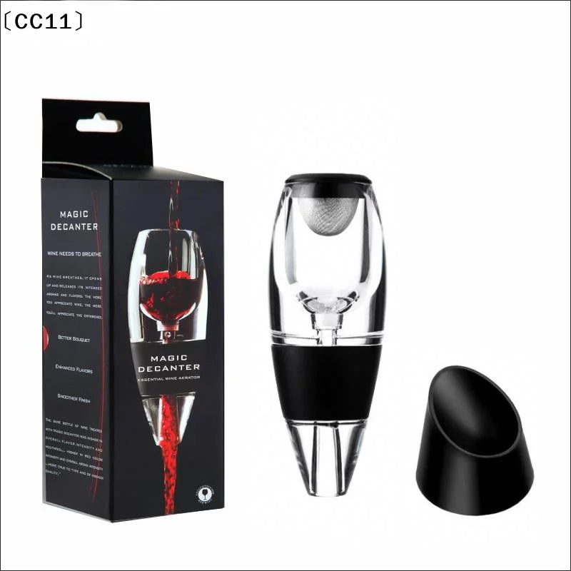 1 Set Red Wine Whisky Aerator Dispenser For Bar Party Kitchen Wine Decanter Pourer With Filter And Base Quick Sobering〔CC11〕 Vue