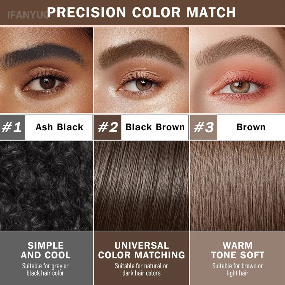 Long Lasting 4D Wild Eyebrow Pen Multi Forks Liquid Pen Tip Fine Sketch Natural Dark Brown Liquid Tattoo Brow Waterproof Makeup Vue