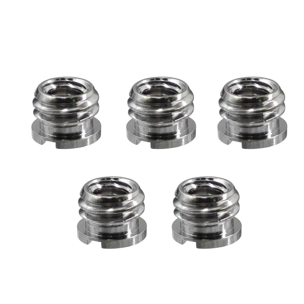 5Pcs Camera Screw Nut 1/4 To 3/8 Inch Convert Screws Standard Adapter Screw Quick Release Screw Tripod Mount Adapter Screw Vue