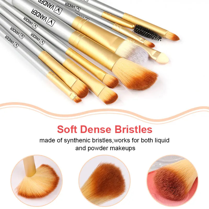 6/13Pcs Professioanl Makeup Brushes Soft Fluffy Cosmetics Foundation Blush Powder Eyeshadow Blending Lip Eyeline Beauty Tools Vue