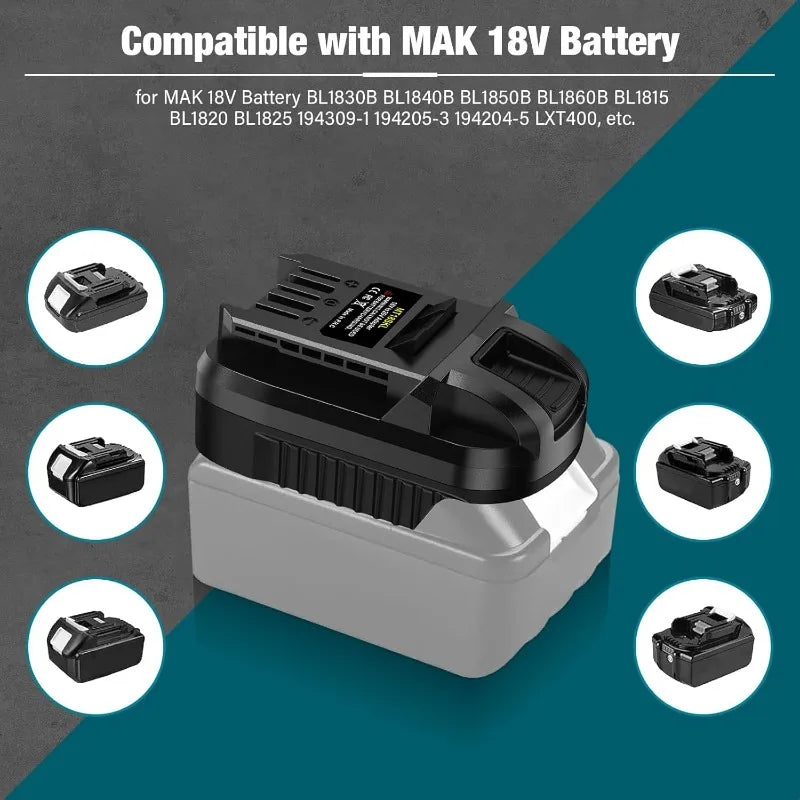 Battery Adapter for Makita/Dewalt/Milwaukee/Craftsman 18/20V Lithium Batteries Converting To for Skil 20V Battery Power Tools Vue