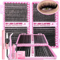 30D+40D+60D+80D False Eyelashes Set 9-16mm MIxed Individual False Eyelashes with Lash Applicators Vue 30D40D60D80D