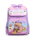Capybara Children School Bags For Boys Girls Kids backpack Primary Orthopedic School Backpack Waterproof Schoolbag Book Bag Vue Purple