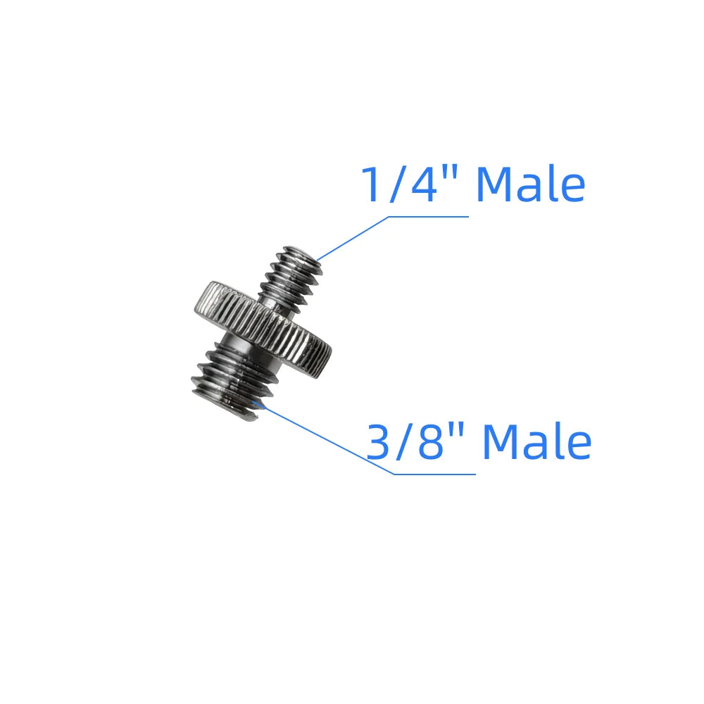 20Pcs 1/4" to 3/8" Female Screw Convert Adapter Spigot Stud Male Adapter Metal Screw for Flash Light Tripod Photo Studio Kit Vue