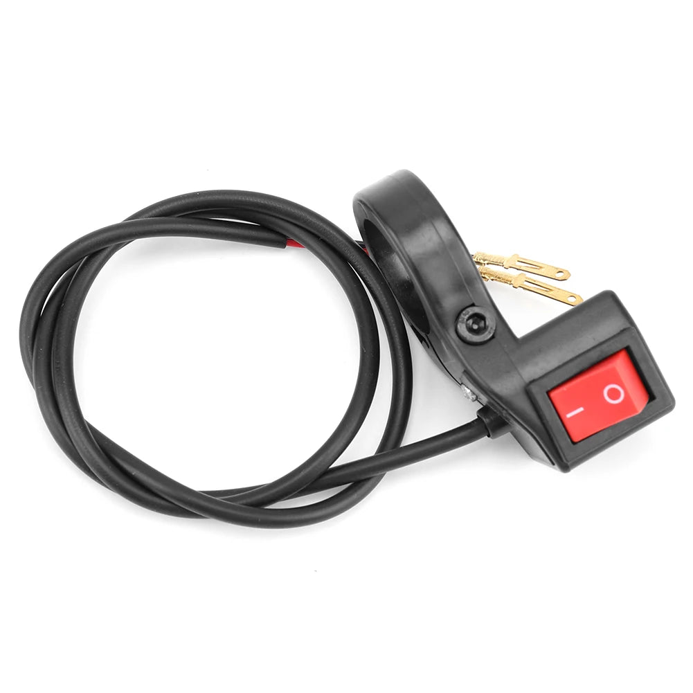 E-bike Motorcycle Handlebar Headlight Switch ON OFF Button Modified Light Switch Vue