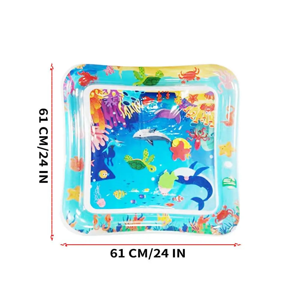 61cm PVC Sea-Themed Cat Water Toy, Interactive Summer Pet Play Mat, Cooling Relief for Puppy Small Medium Large, Indoor Outdoor Vue A