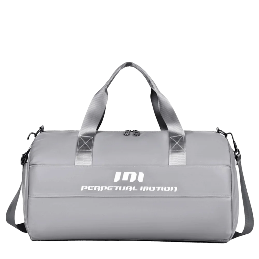 Wet Dry Separation Gym Bag Large Capacity Shoe Compartment Yoga Bag Bottle Pocket Wet Pocket Basketball Bag Gym Use Vue Grey