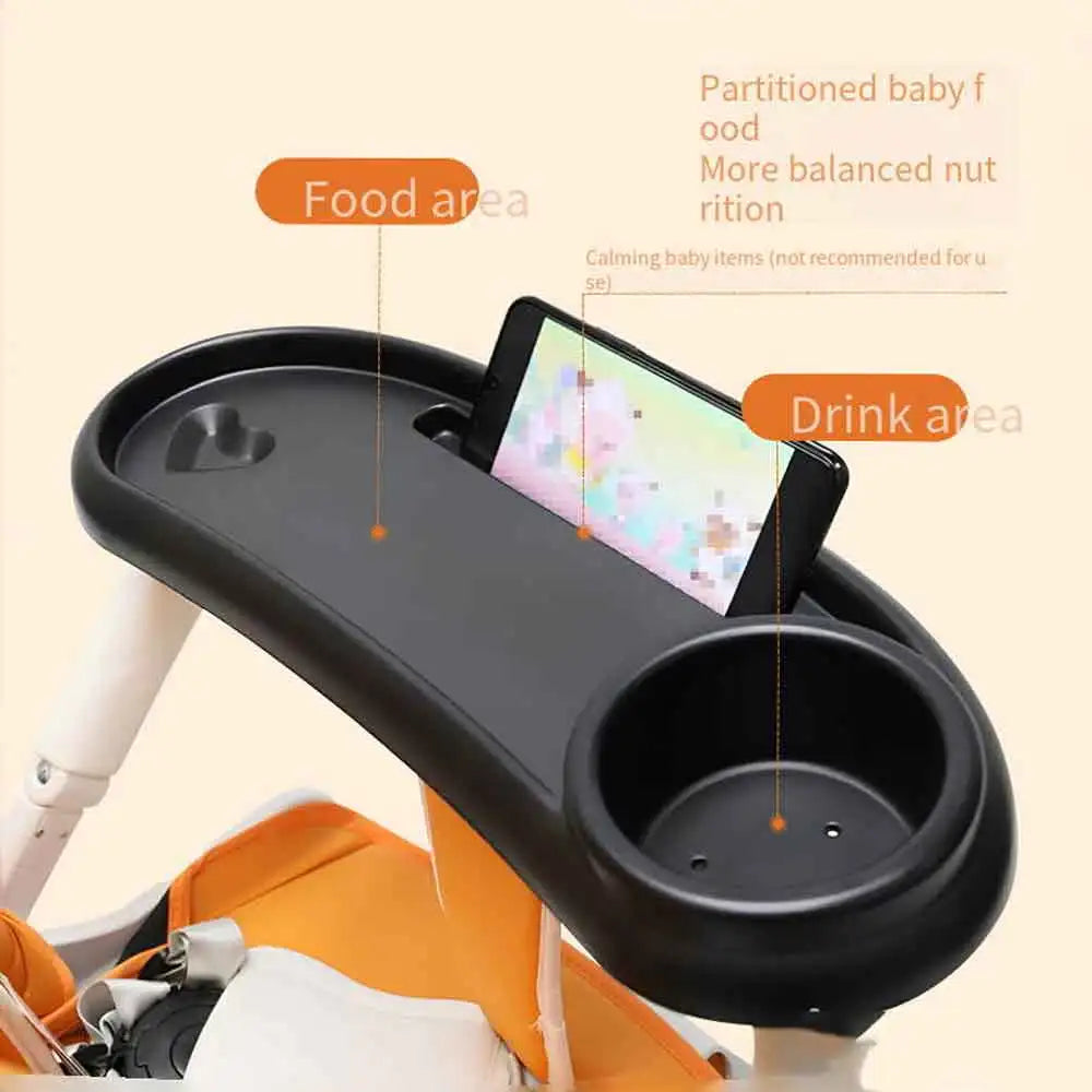 vvocci Baby Supplies Stroller Tray Armrest Dish Stroller Dinner Table TrayHolder Plate Accessories for Toddler Infant Cup Holder Vue