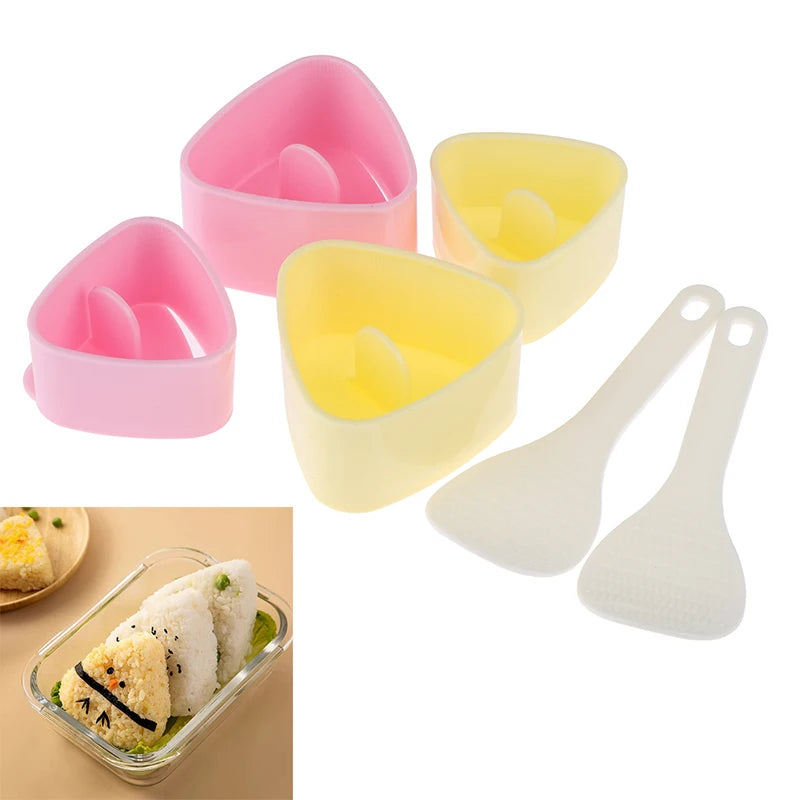 1/3PCS/Set Sushi Mold Rice Ball Food Press Triangular DIY Sushi Maker Mold Sushi Kit Japanese Kitchen Bento Accessories Vue