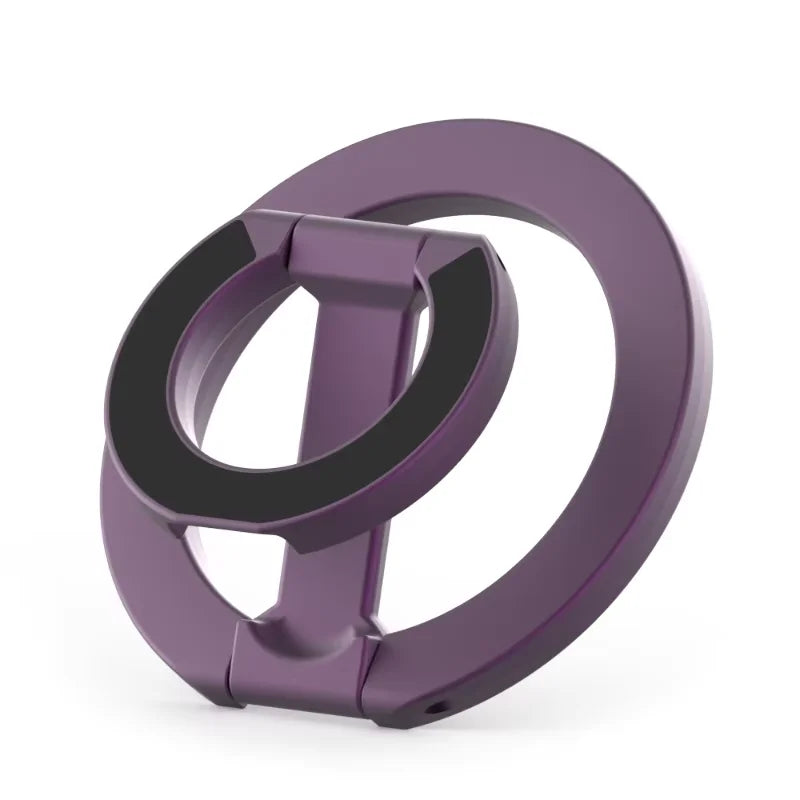 Double Sided for Magsafe Phone Stand Magnetic Phone Ring Holder Kickstand Magnet Grip for iPhone Series Samsung Gym Car Holder Vue Purple