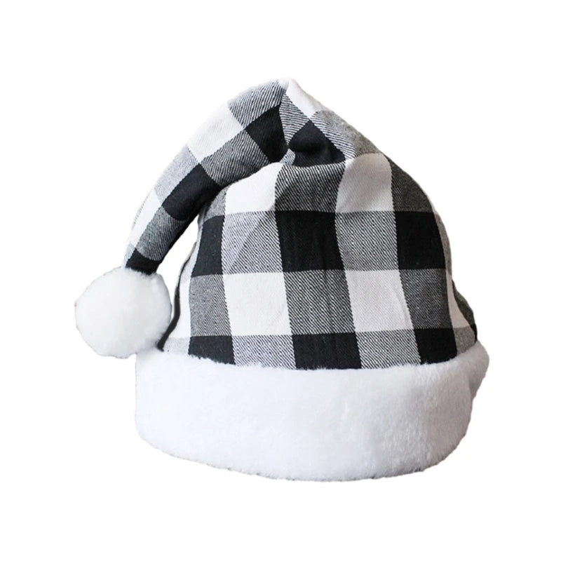 Kids Plush Elf Hat with Bell – Christmas Santa Helper Cap Kids Holiday Hat Vue 50-60cm AS SHOWM