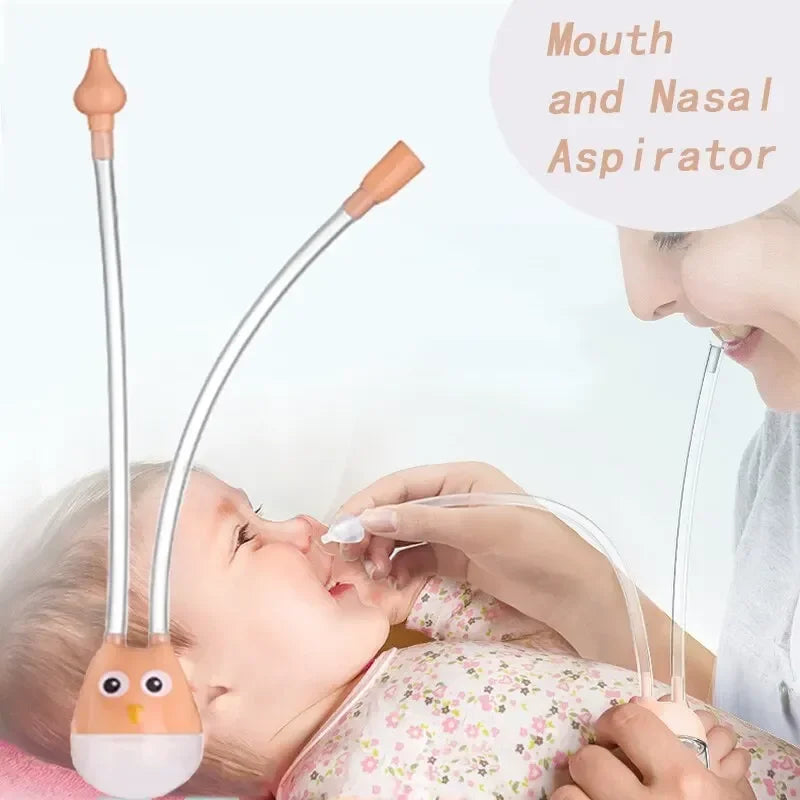 vvocci Cartoon Baby Mouth-suction Nasal Aspirator Baby Snot Cleaner Anti-backflow Tube Nasal Aspirator Vue