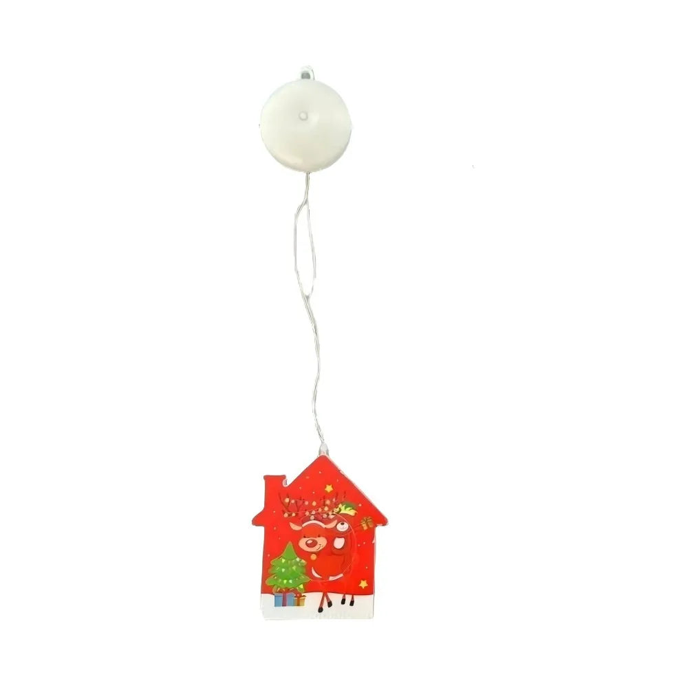 1PC Christmas leather wire suction cup lamp,powered by 3AAA batteries,excluding battery,Used for holiday and room decoration Vue House 1PC