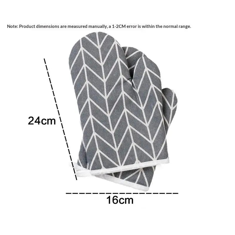 1pc Insulated Oven Glove Heat Resistant Thickened Design Kitchen Mitt for Microwave and Baking Tasks Vue