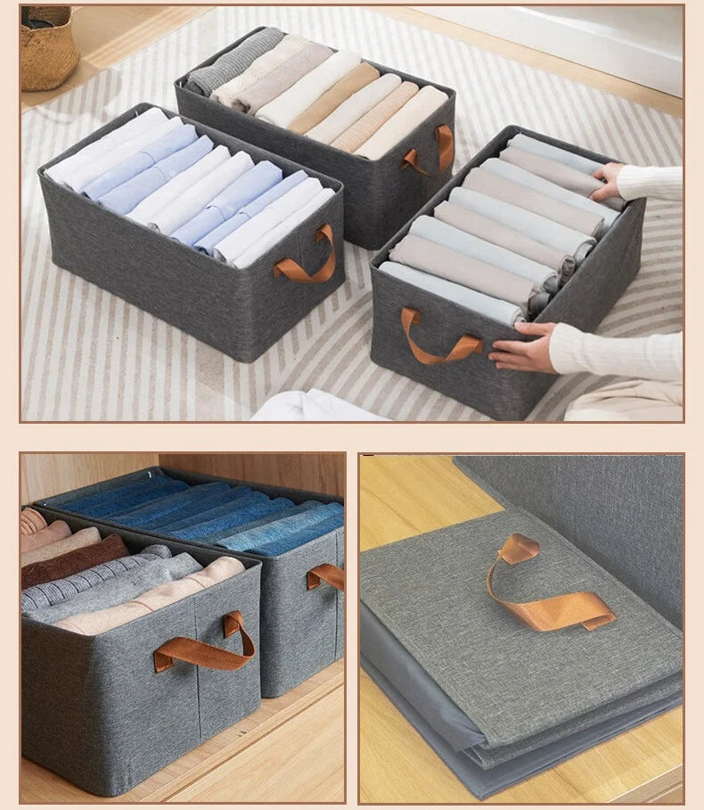 Thicken Clothes Organizer Pants Sweater Storage Cabinets Drawers Organizer Jeans Storage Box Wardrobe Clothes Organizers Vue