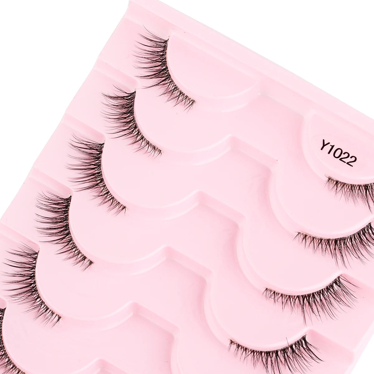 5/10 Pairs Cat Eye Lashes Natural Look Invisible Band Eyeash Fluffy Soft Half Fake Eyelashes Natural Half Lashes Faux Cils Makeu Vue
