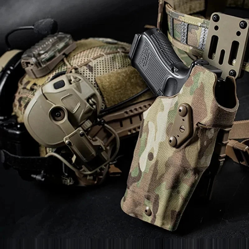 Tactical Holster 6354DO Glock Holster Drop Adapter Quick Release Leg Belt Set Holster Fit 17/19 With X300/x300u Military Caza Vue
