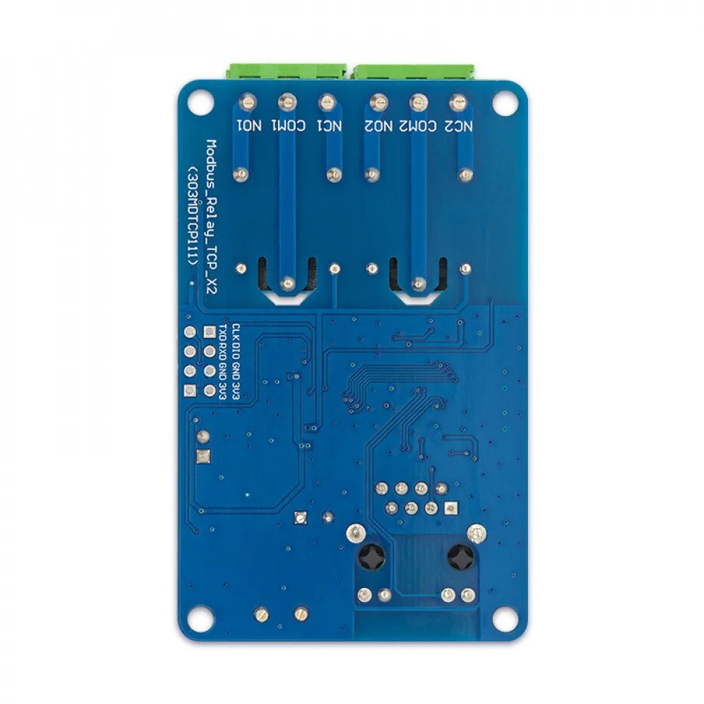 Modbus RTU 2-Channel Ethernet Relay Module W5500 TCP Server LAN Control STM32 Board DC7-36V Power Supply with Indicator Light Vue