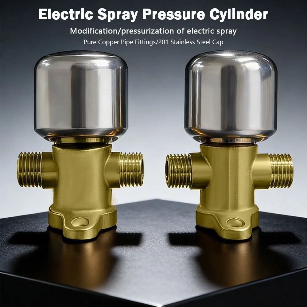 Removable Sprayer Pressure Cylinder Full Copper Garden Booster Heavy