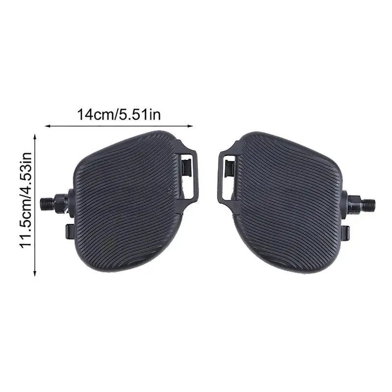 Stationary Exercise Bike Pedals 1 Pair Anti Slip With Straps Replacement Parts For Home Gym Indoor Fitness Vue