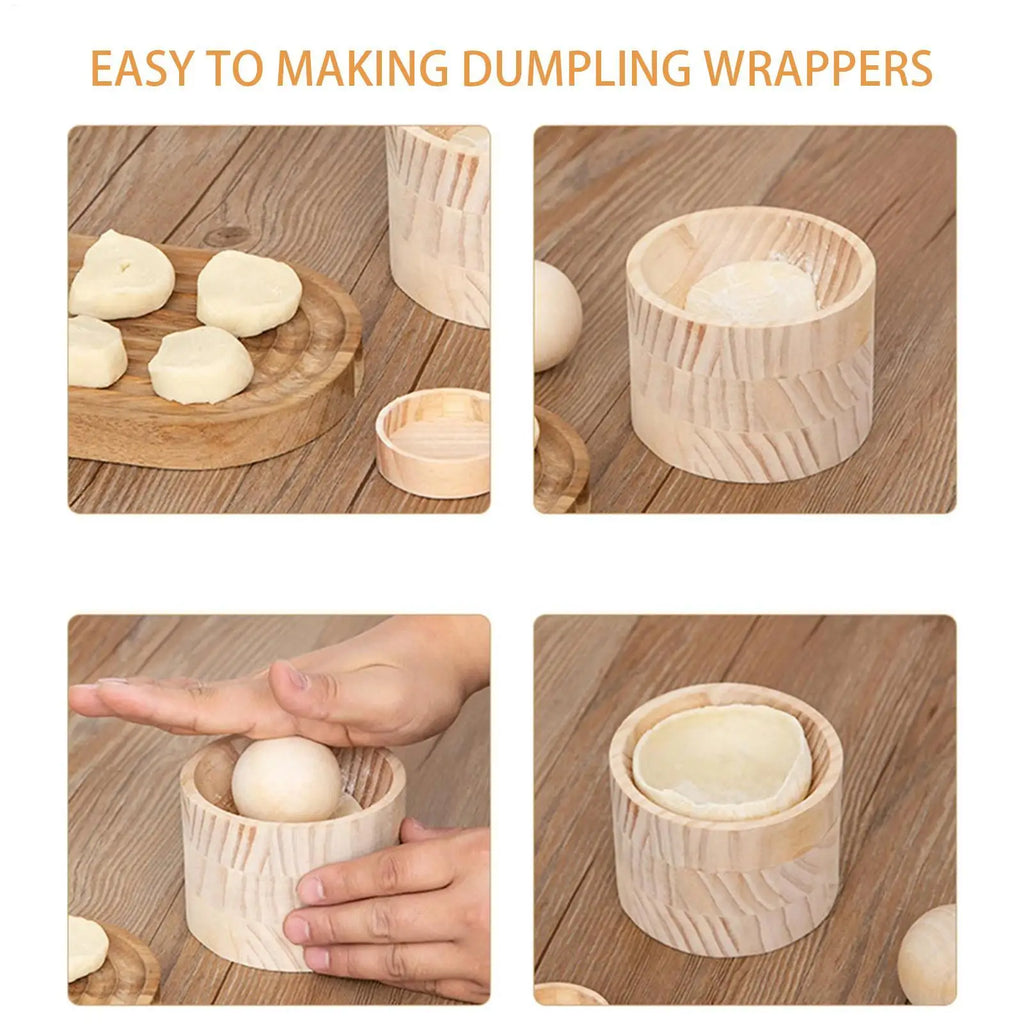 Dumpling Wrap Press Mould, Hand Dough Making Mold Dough Wrapper Press Mold for Dumpling Pie Bun Pastry Empanada Home Kitchen Vue